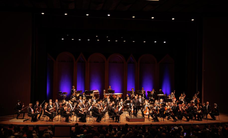 Concerto de encerramento da Orquestra Sinfônica do Paraná em 2025.