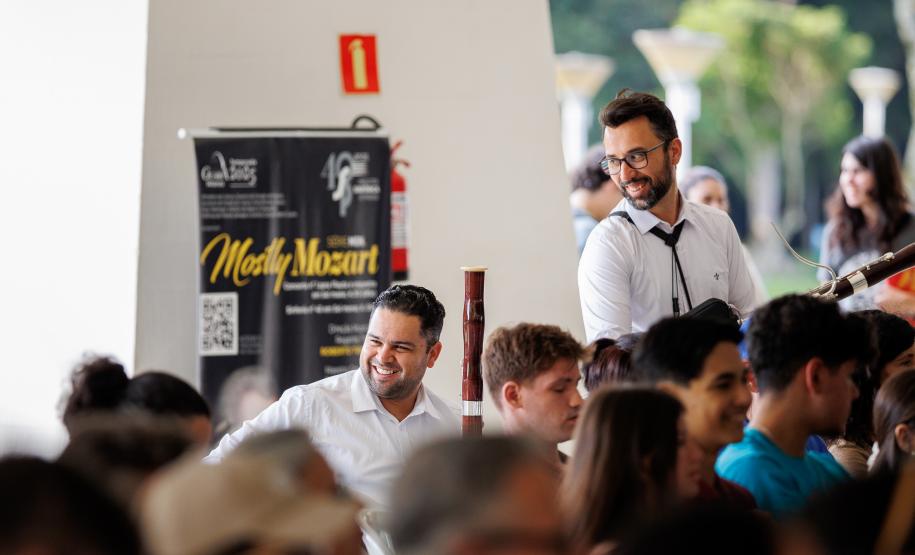 Orquestra Sinfônica do Paraná no Museu Oscar Niemeyer em dezembro de 2025