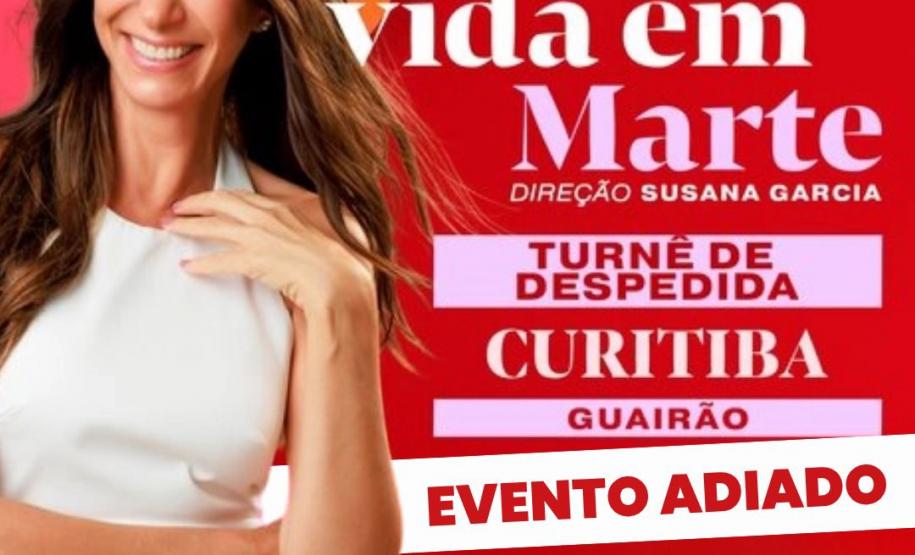 O espetáculo foi reagendado para dia 18 de abril.