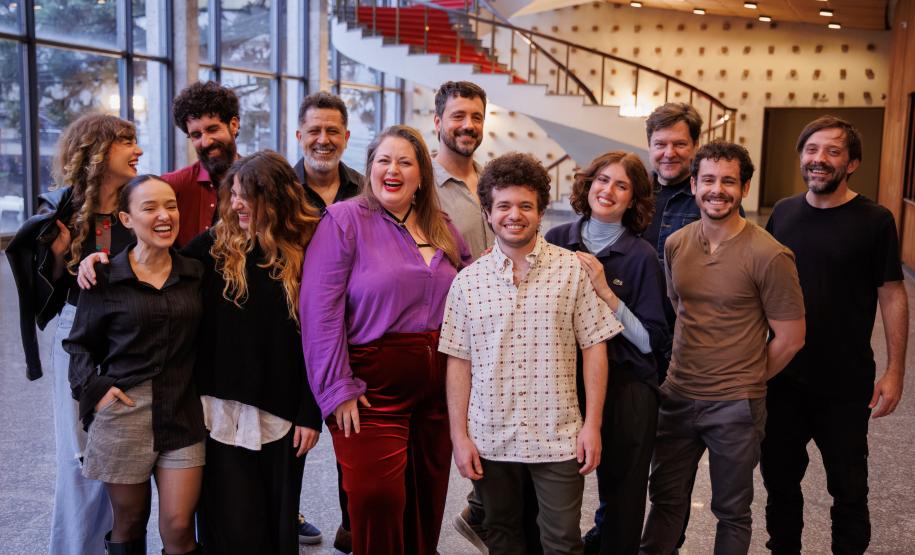 Elenco da edição de 2026 do Teatro de Comédia do Paraná.